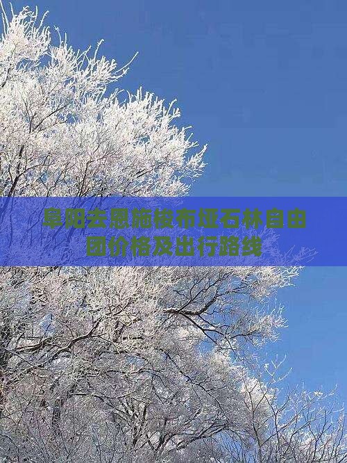 阜阳去恩施梭布垭石林自由团