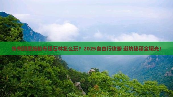 忻州到恩施梭布垭石林自由行