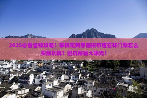 攀枝花到恩施梭布垭石林门票