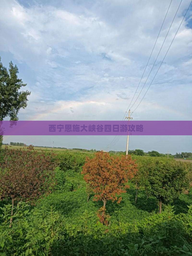 西宁去恩施大峡谷四日游
