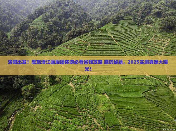洛阳到恩施清江画廊团体旅游