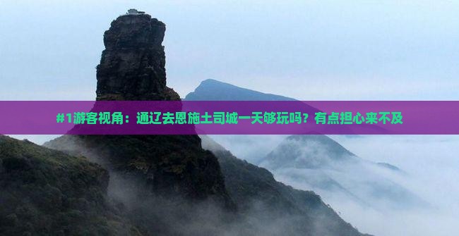 #1游客视角：通辽去恩施土司城一天够玩吗？有点担心来不及