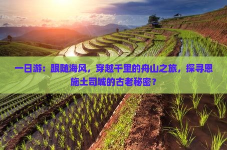一日游：跟随海风，穿越千里的舟山之旅，探寻恩施土司城的古老秘密？