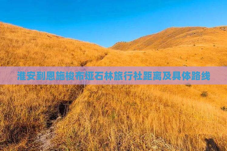 淮安到恩施梭布垭石林旅行社距离及具体路线