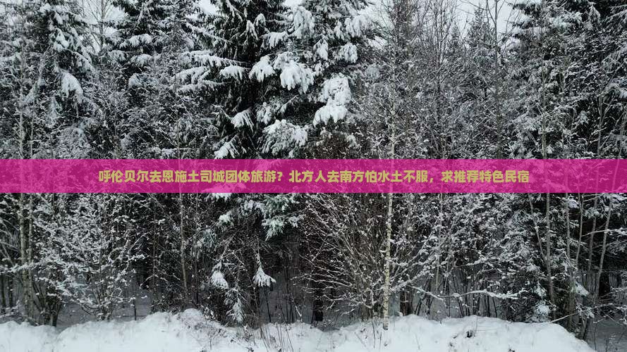 呼伦贝尔去恩施土司城团体旅游？北方人去南方怕水土不服，求推荐特色民宿