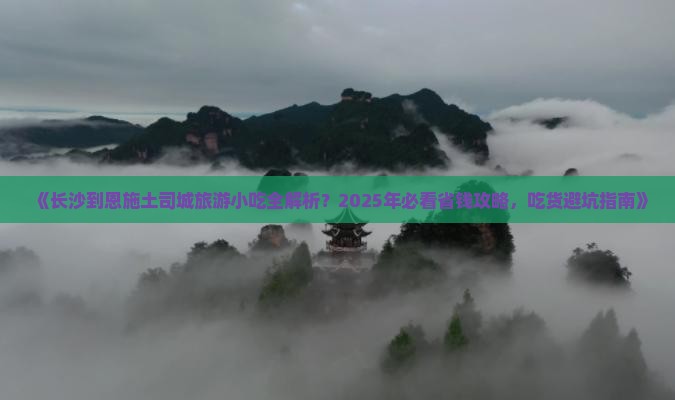 长沙到恩施土司城旅游小吃