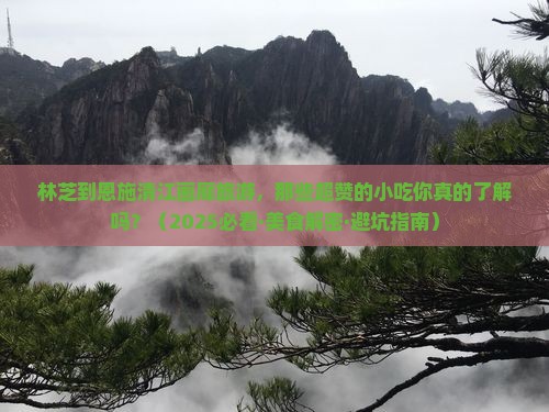 林芝去恩施清江画廊旅游小吃