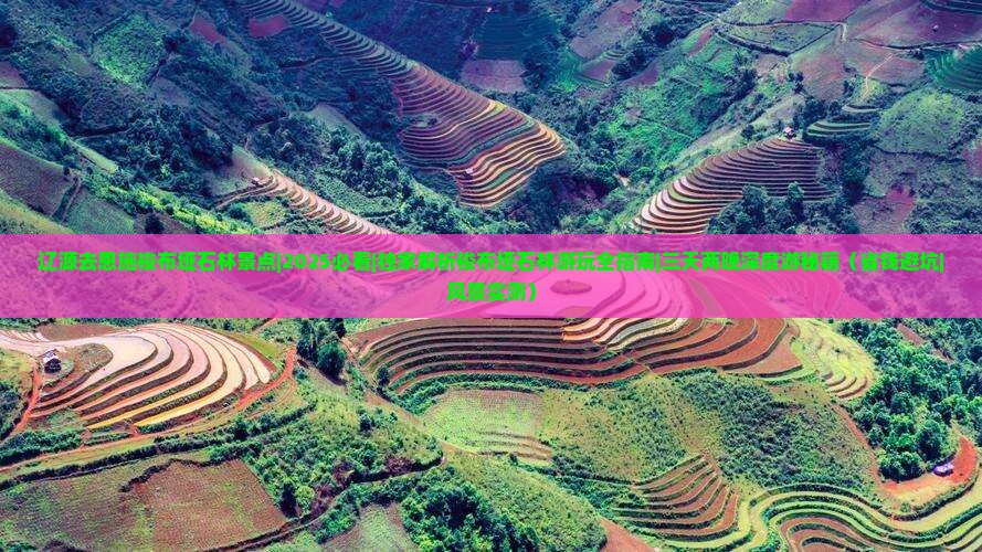 辽源去恩施梭布垭石林景点