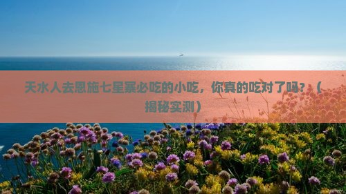 天水去恩施七星寨旅游小吃