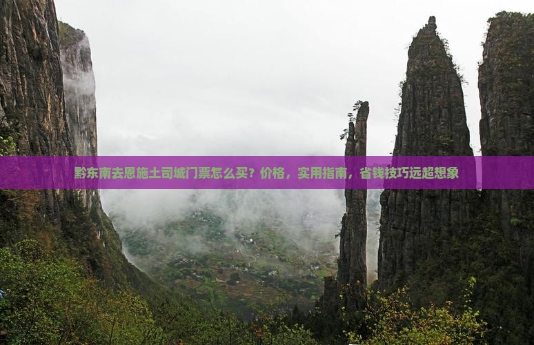 黔东南去恩施土司城门票