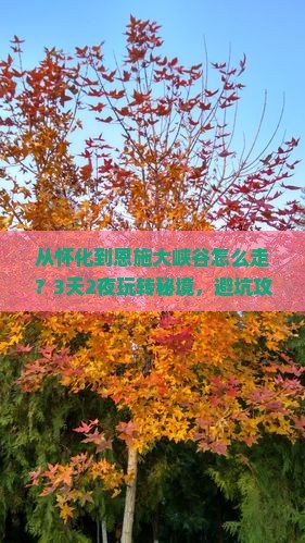 怀化到恩施大峡谷景点