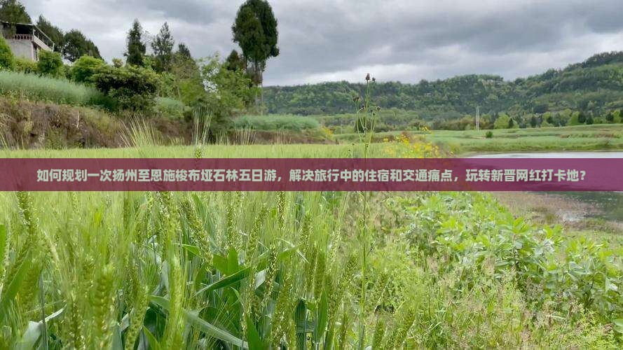 如何规划一次扬州至恩施梭布垭石林五日游，解决旅行中的住宿和交通痛点，玩转新晋网红打卡地？