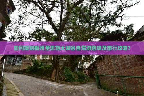 如何规划梅州至恩施大峡谷自驾游路线及旅行攻略？