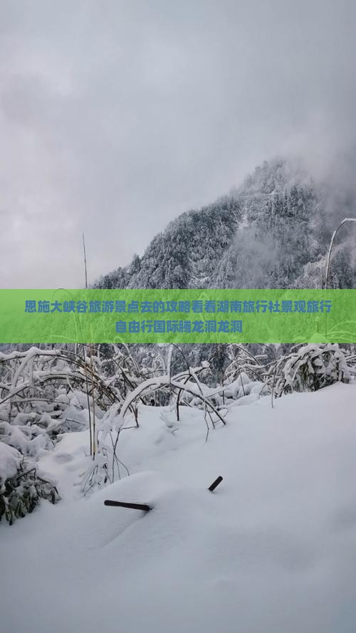 恩施大峡谷旅游景点去的攻略看看湖南旅行社景观旅行自由行国际腾龙洞龙洞