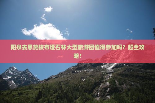 阳泉去恩施梭布垭石林大型旅游团