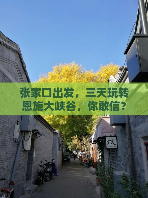 张家口到恩施大峡谷三日游