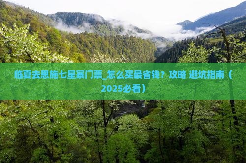临夏去恩施七星寨门票