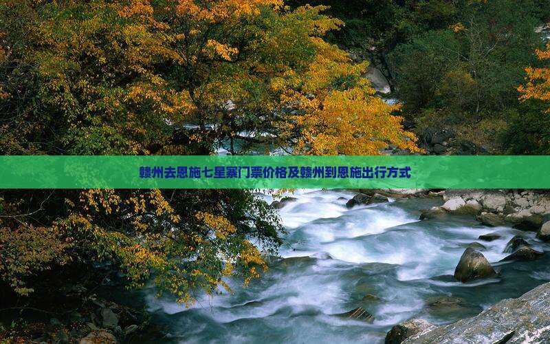 赣州去恩施七星寨门票