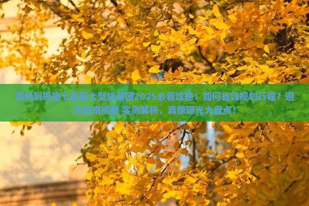 滨州到恩施七星寨大型旅游团
