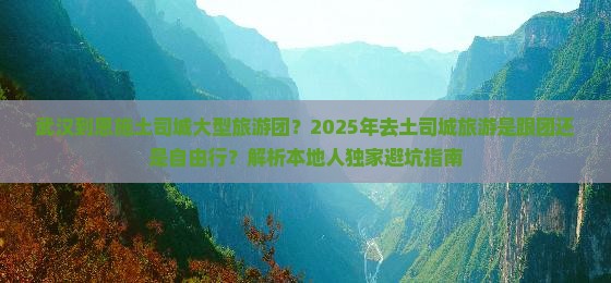 武汉到恩施土司城大型旅游团