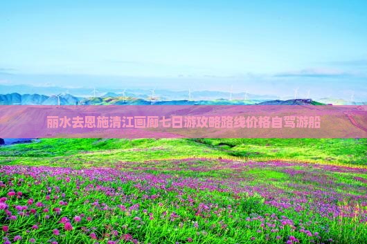 丽水去恩施清江画廊七日游 丽水去恩施清江画廊七日游