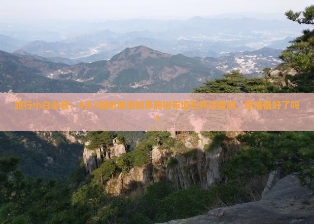防城港到恩施梭布垭石林四日游
