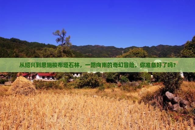 绍兴到恩施梭布垭石林攻略