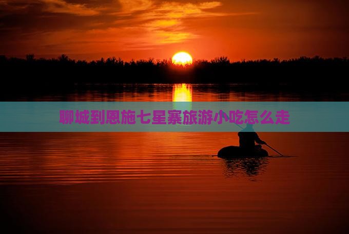 聊城到恩施七星寨旅游小吃
