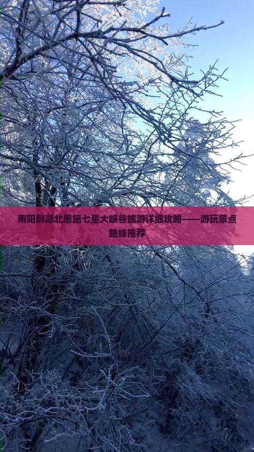 南阳到湖北恩施七星大峡谷旅游详细攻略——游玩景点路线推荐