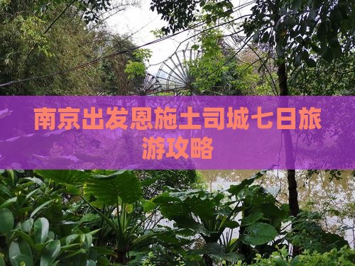 南京出发恩施土司城七日旅游攻略