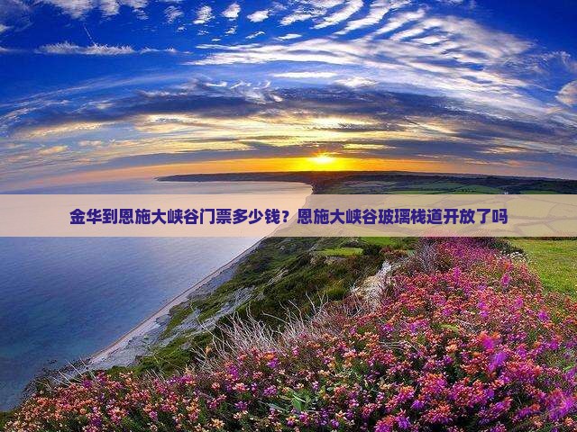 金华到恩施大峡谷门票