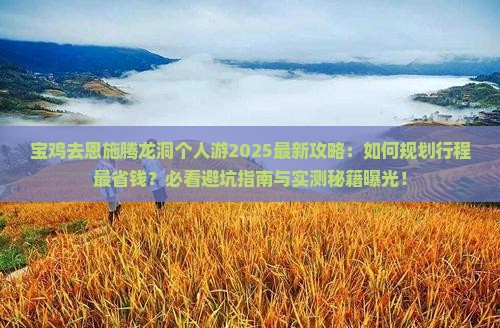 宝鸡去恩施腾龙洞个人游 宝鸡去恩施腾龙洞个人游