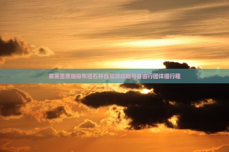 莱芜至恩施梭布垭石林自驾游攻略与自由行团详细行程