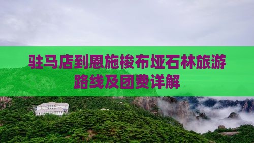 驻马店到恩施梭布垭石林旅游