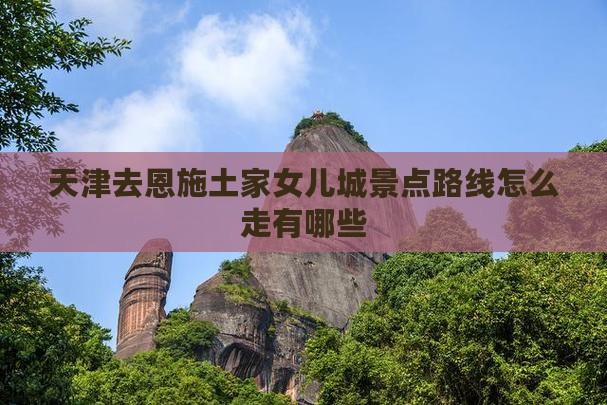 天津去恩施土家女儿城景点