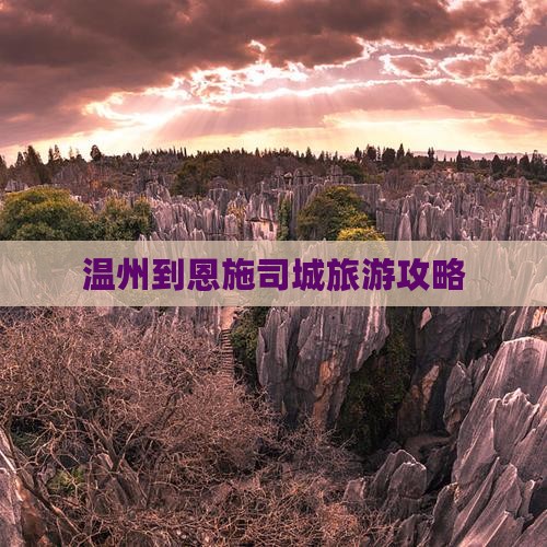 温州到恩施土司城个人游
