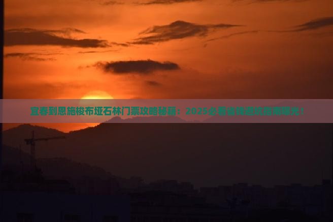 宜春到恩施梭布垭石林门票