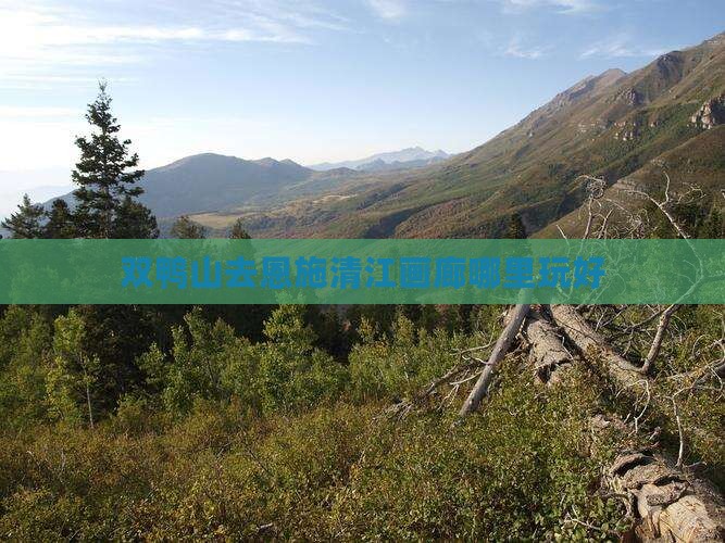 双鸭山去恩施清江画廊哪里玩