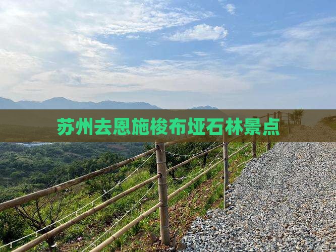 苏州去恩施梭布垭石林景点