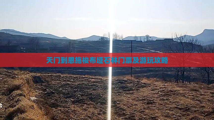 天门到恩施梭布垭石林门票及游玩攻略