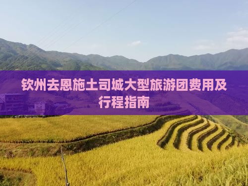 钦州去恩施土司城大型旅游团