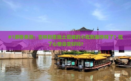 吉林去恩施土司城旅游小吃