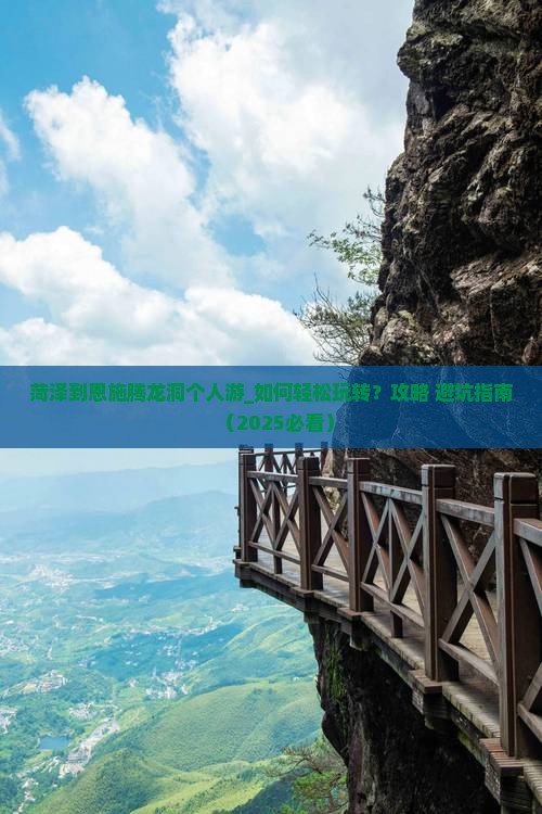 菏泽到恩施腾龙洞个人游