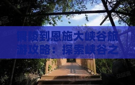 铜陵到恩施大峡谷攻略