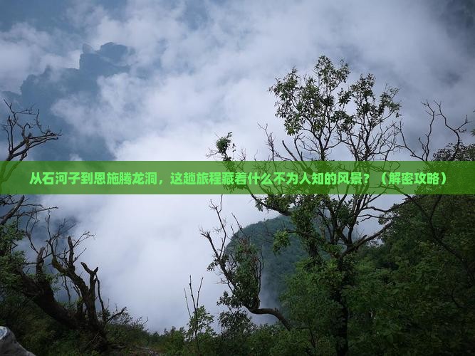 石河子到恩施腾龙洞旅游