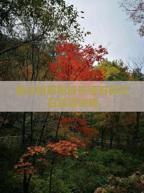 宿迁到恩施梭布垭石林三日游