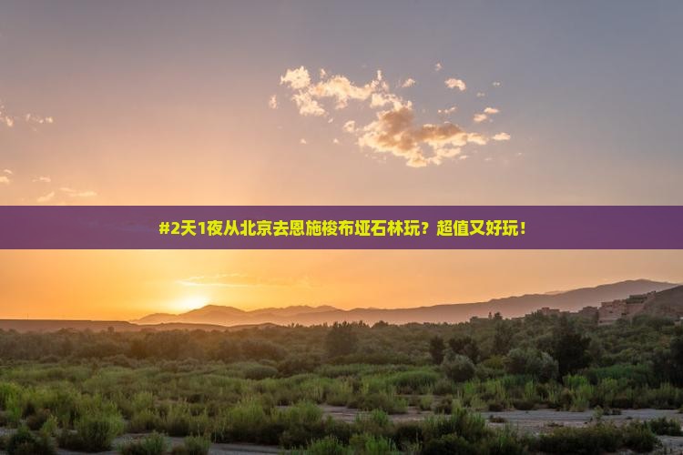 北京到恩施梭布垭石林二日游