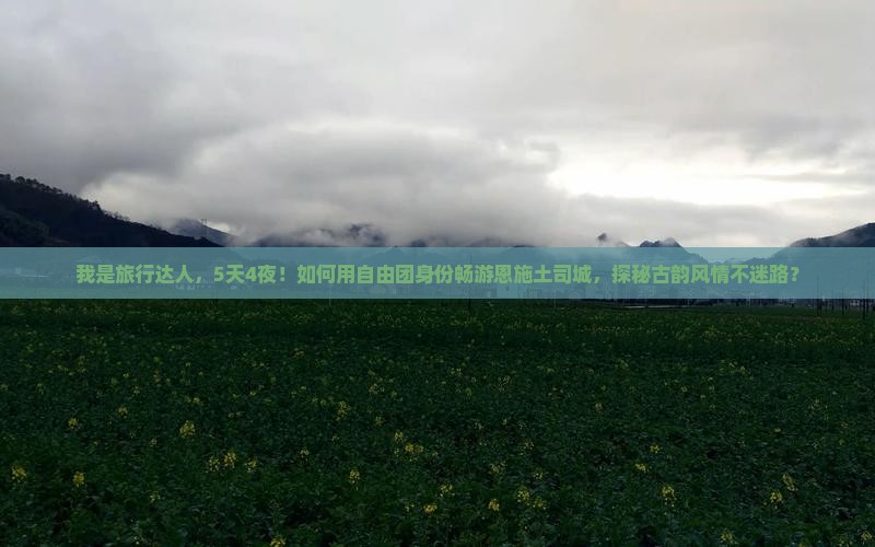 安阳去恩施土司城自由团