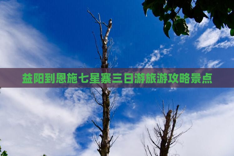 益阳到恩施七星寨三日游