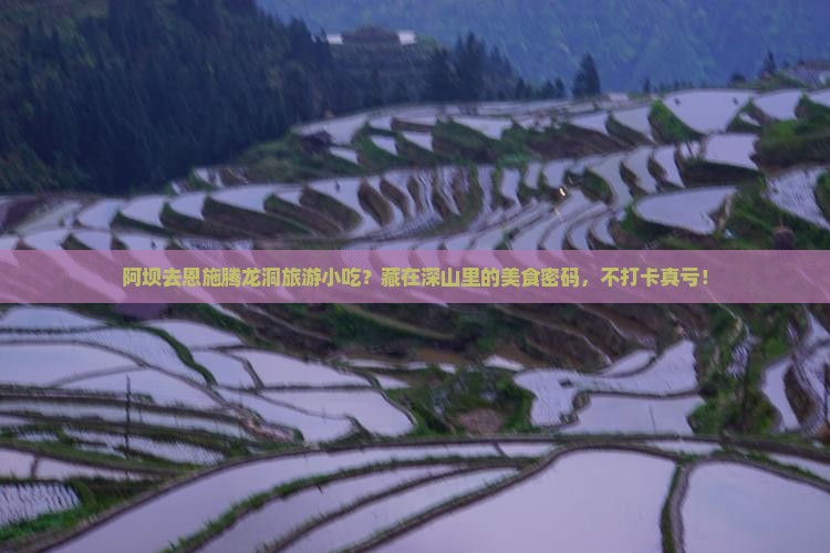 阿坝去恩施腾龙洞旅游小吃